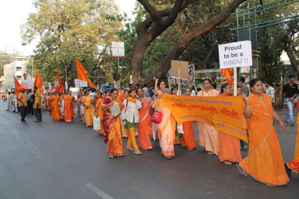 Highlight of the rally : Significant participation of 'Matru Shakti' (Hindu women)